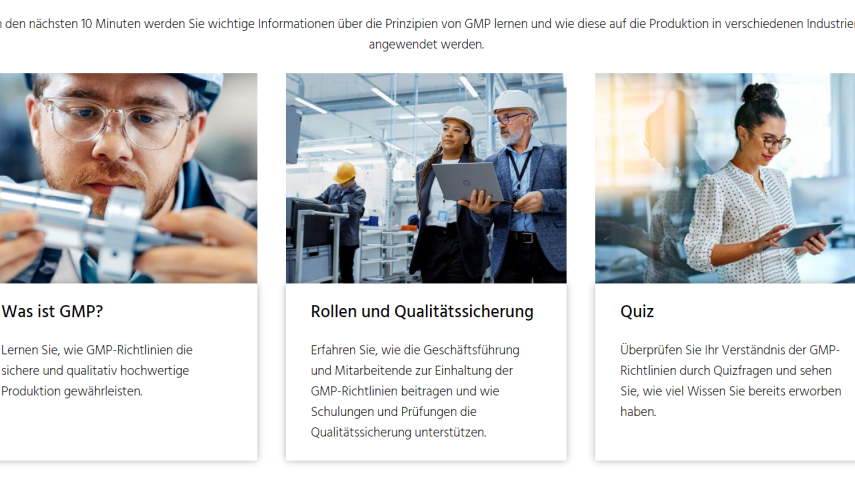 Good Manufacturing Practices (GMP) Grundlagen